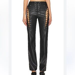 I.AM.GIA Black Lace-Up Pants
